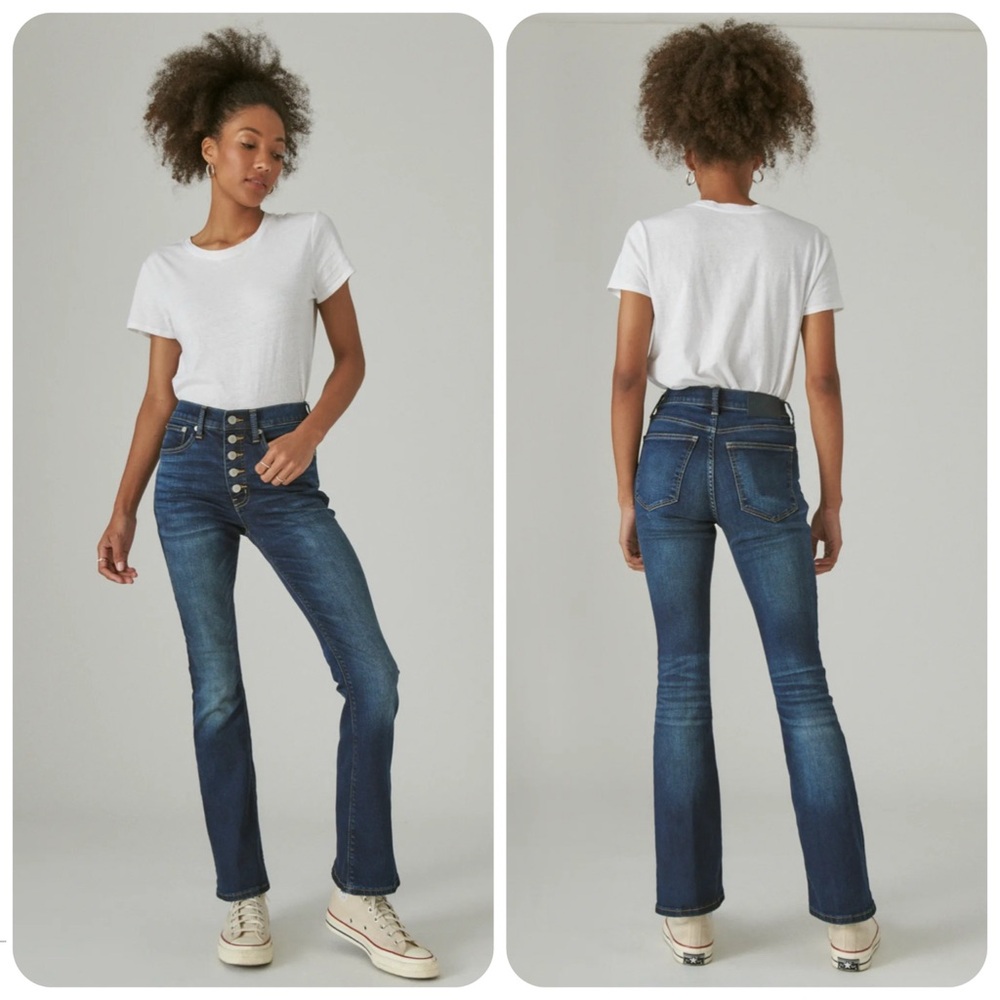 LUCKY BRAND Jeans Women’s 16/33R Blue Bianca High Rise Boot NWT